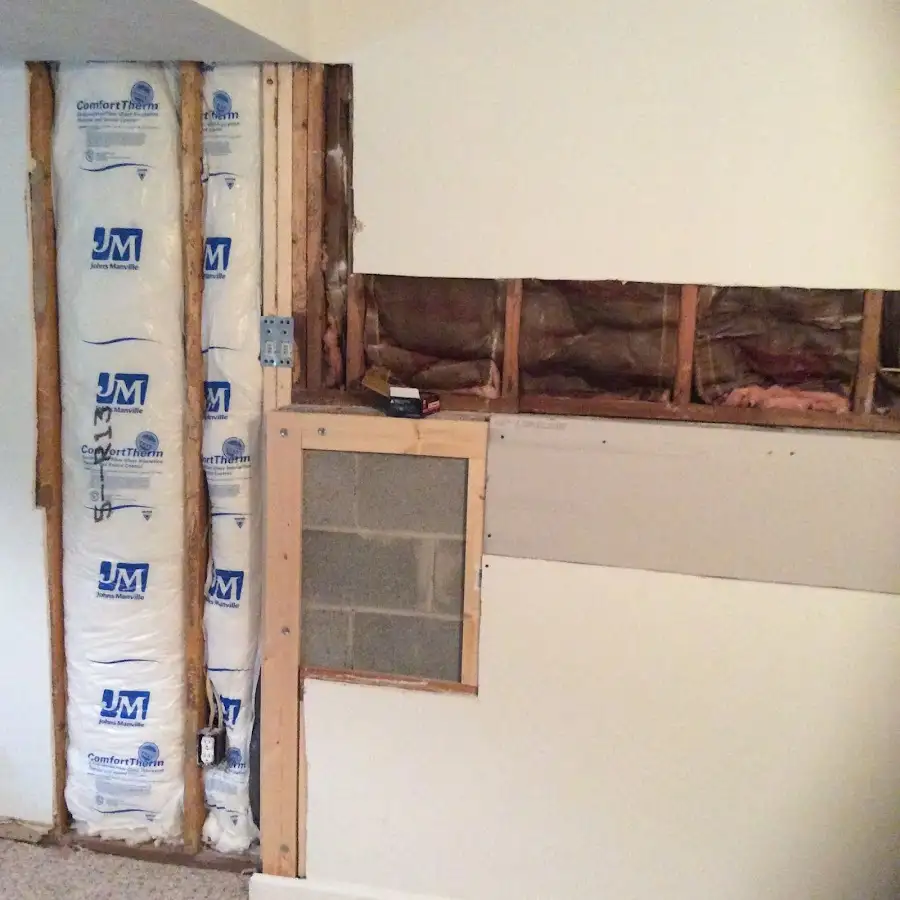 Wall insulation replacement during Structural Drying in Highland